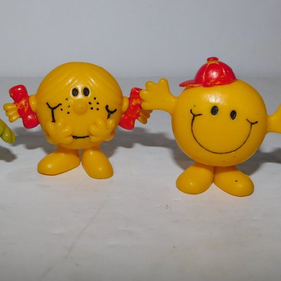 Set 4 Vintage 1982 Mr Men and Little Miss 1.75" PVC Figures - Picture 3 of 7